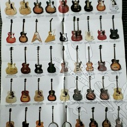 Epiphone guitar catalog poster sticker owners manual lot 7