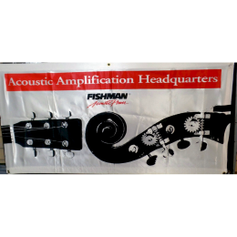 Fishman Acoustic Amplification Headquarters banner studio proberaum mancave