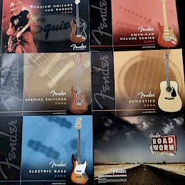 Fender 2004 catalog brochures lot - 5 pieces a