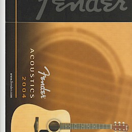 Fender 2004 catalog brochures lot - 5 pieces b