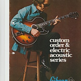 Gibson guitar & bass catalog poster lot - 8 pieces! a