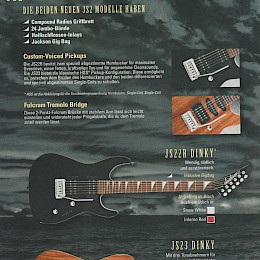 Jackson JS series guitar brochure b