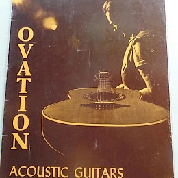 Ovation guitar catalog lot - 5 pieces e
