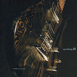 Sandberg guitars folded brochure