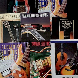 Yamaha guitars, basses and amps catalog lot konvolut - 7pcs