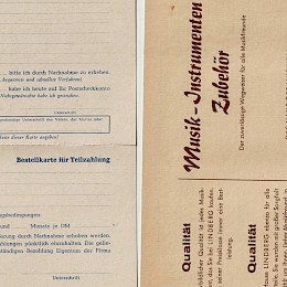 Lindberg 1962 catalog order forms envelopes pricelist German  13