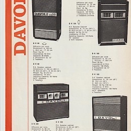Davoli folded brochures lot konvolut 1974 4pcs made in Italy 8