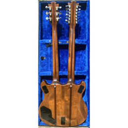 1980s Eko DM-18 doubleneck guitar including case, made in Italy! 17