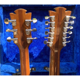 1980s Eko DM-18 doubleneck guitar including case, made in Italy! 19