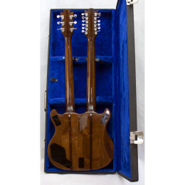 1980s Eko DM-18 doubleneck guitar including case, made in Italy! 3