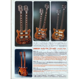 1980s Eko DM-18 doubleneck guitar including case, made in Italy! 11