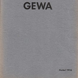 1956 GEWA Georg Walther Musikinstrumente, Etui & taschen fabrik catalog, made in Germany