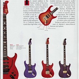 Alembic guitars & basses catalog 1989 made in USA 2