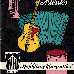 Musikhaus Klingenthal musik instrumente katalog 1968 DDR Germany