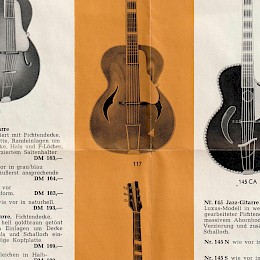 Voss jazz guitars gitarren brochure made in Germany 2