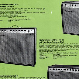 Schaller Electronic 1973 Gesangs- und geräte programm folded brochure prospekt including 1974 pricelist 2