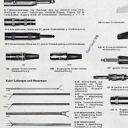 Schaller guitar bass kabel folded brochure 1976 made in Germany 3