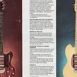 1970 Hayman guitars folded brochure, made in UK 2