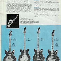 1968 Hagstrom guitar bass catalog made for US market 2