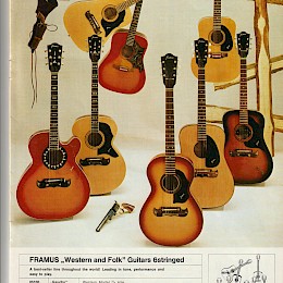 Framus guitar bass banjo catalog prospekt 1972 made in Germany 2