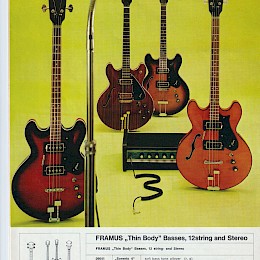 Framus guitar bass banjo catalog prospekt 1972 made in Germany 4