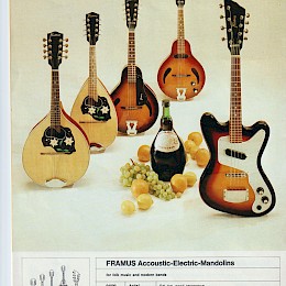 Framus guitar bass banjo catalog prospekt 1972 made in Germany 5