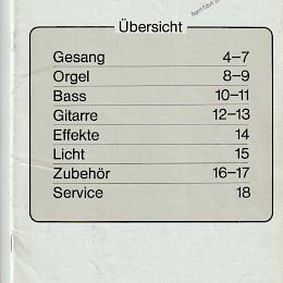 Allsound guitar bass amp speaker parts catalog prospekt 1976 - 77 made in Germany 2