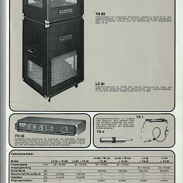 Allsound guitar bass amp speaker parts catalog prospekt 1976 - 77 made in Germany 3