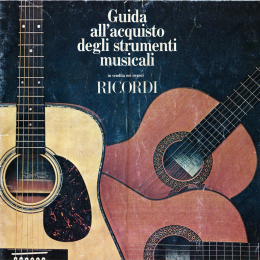 Ricordi musical instrument catalog prospekt early 70s made in Italy