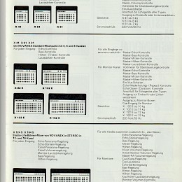 Novanex Perfection in power amps & soundsystem catalog 1970s made in Holland 4