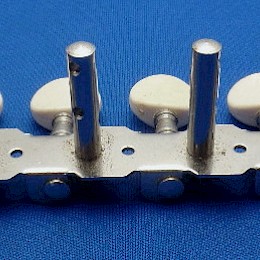 Guitar tuners 1x6 single row 1970s made in Germany backside