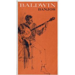 1966 Balwin banjos folded brochure, made in USA