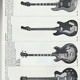 Hofner musical instruments catalog 1970s made in Germany 3