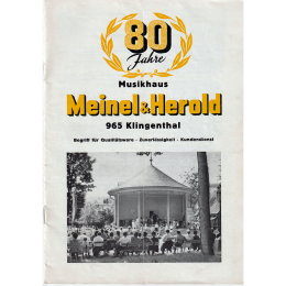 Meinel & Herold Musikhaus catalog 1972-73 made in Germany