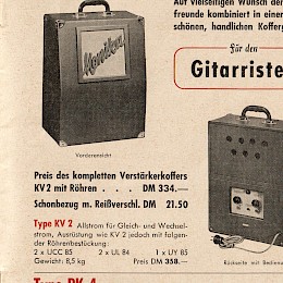 Monika Elektro music catalog 1955 made in Germany 2