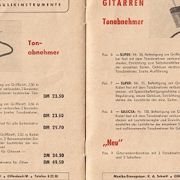 Monika Elektro music catalog 1955 made in Germany 3