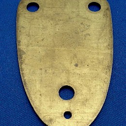 Fender gold coloured 3point neckplate,  made in USA 2