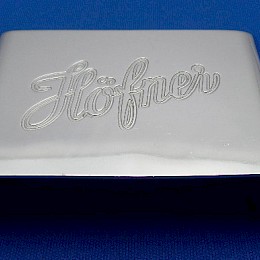 1960-70s Höfner bass guitar bridge cover, made in Germany 1
