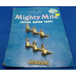 1970s Mighty Mite Kluson Deluxe 6inline guitar tuners, made in USA