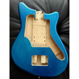1963 Eko 500 blue sparkle guitar body, made in Italy