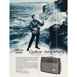 1970s Ampli-Vox Baronet guitar amp flyer, made in USA