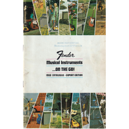 1968 Fender musical instruments export edition mini full line catalog, made in USA