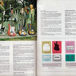 1968 Fender musical instruments export edition mini full line catalog, made in USA 2
