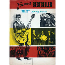 1965 Framus select program guitar bass folded brochure for Dutch market, made in Germany