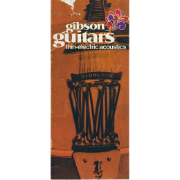 1970 Gibson thin-electric acoustic guitars catalog, made in USA