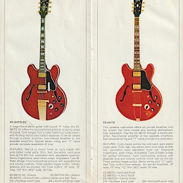 1970 Gibson thin-electric acoustic guitars catalog, made in USA 1