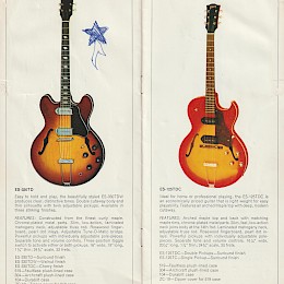 1970 Gibson thin-electric acoustic guitars catalog, made in USA 2
