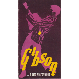 1968 Gibson 'It goes where you go!' guitar catalog, made in USA