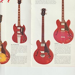 1968 Gibson 'It goes where you go!' guitar catalog, made in USA 1