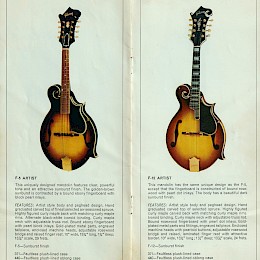 1970 Gibson mandolins catalog, made in USA 1